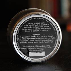 Moisturizer - Lotion Bar - Unscented - 85g / 3oz